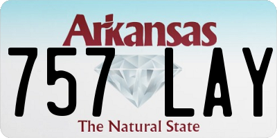 AR license plate 757LAY
