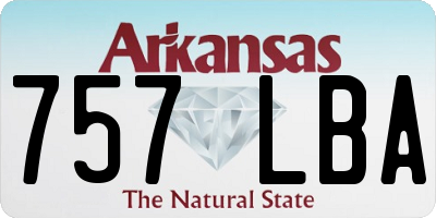 AR license plate 757LBA