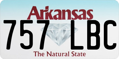 AR license plate 757LBC