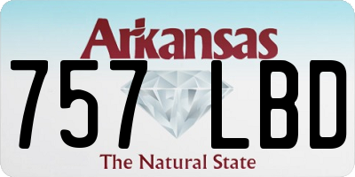 AR license plate 757LBD