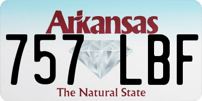 AR license plate 757LBF