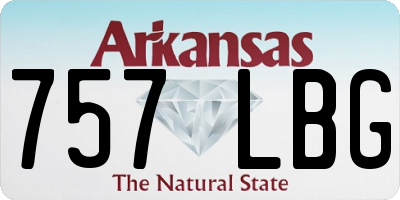AR license plate 757LBG