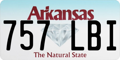 AR license plate 757LBI