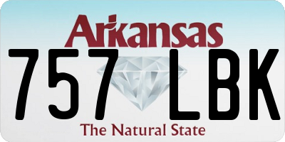 AR license plate 757LBK