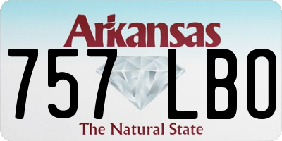 AR license plate 757LBO