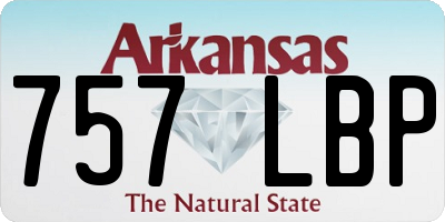 AR license plate 757LBP