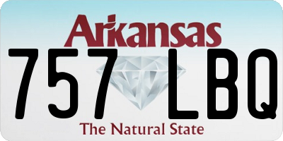 AR license plate 757LBQ