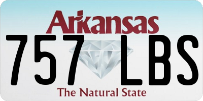 AR license plate 757LBS