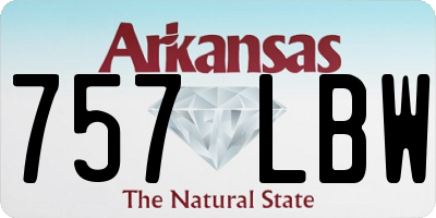 AR license plate 757LBW