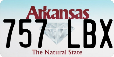 AR license plate 757LBX