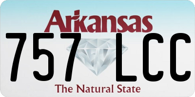 AR license plate 757LCC