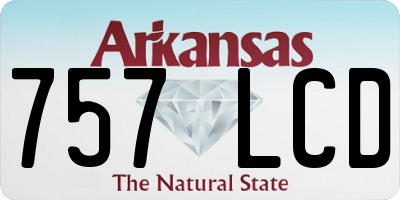 AR license plate 757LCD