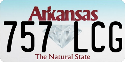 AR license plate 757LCG