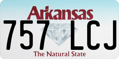 AR license plate 757LCJ