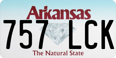 AR license plate 757LCK