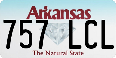 AR license plate 757LCL