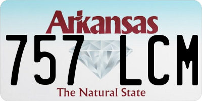 AR license plate 757LCM