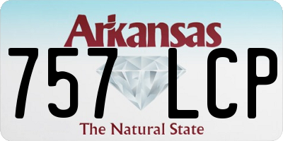 AR license plate 757LCP