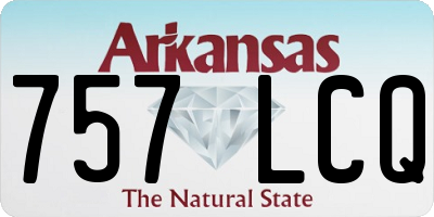 AR license plate 757LCQ