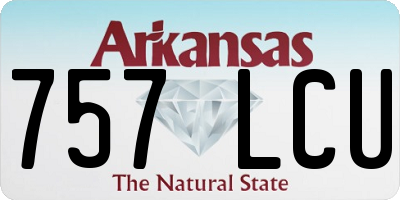 AR license plate 757LCU