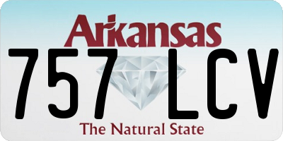 AR license plate 757LCV