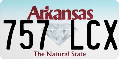 AR license plate 757LCX