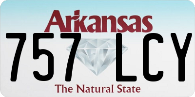 AR license plate 757LCY