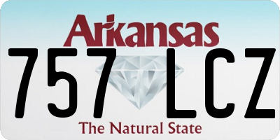 AR license plate 757LCZ