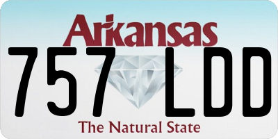 AR license plate 757LDD