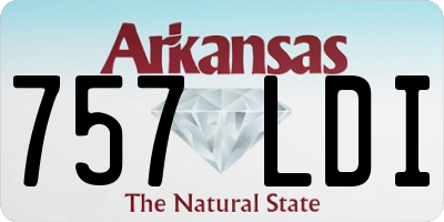 AR license plate 757LDI
