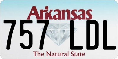 AR license plate 757LDL