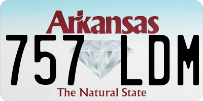AR license plate 757LDM