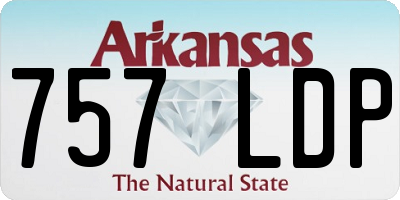 AR license plate 757LDP
