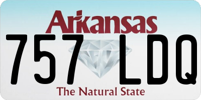 AR license plate 757LDQ