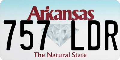 AR license plate 757LDR