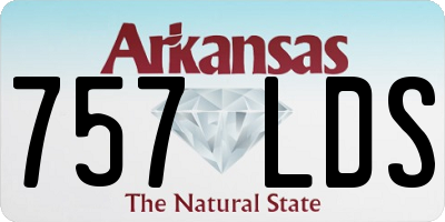 AR license plate 757LDS