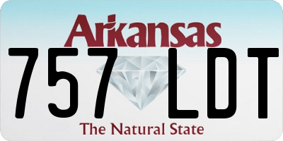 AR license plate 757LDT