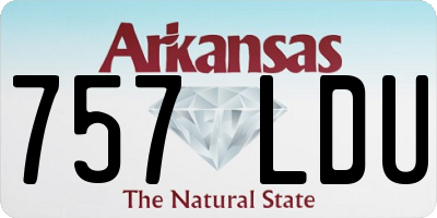 AR license plate 757LDU
