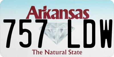 AR license plate 757LDW