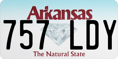 AR license plate 757LDY
