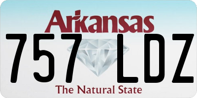 AR license plate 757LDZ