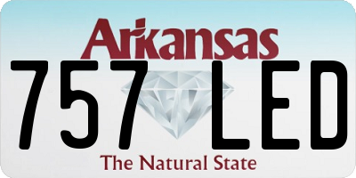 AR license plate 757LED