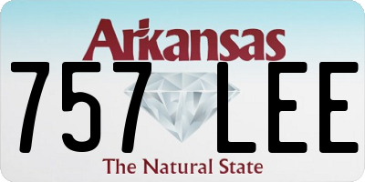 AR license plate 757LEE
