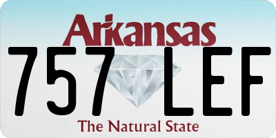 AR license plate 757LEF