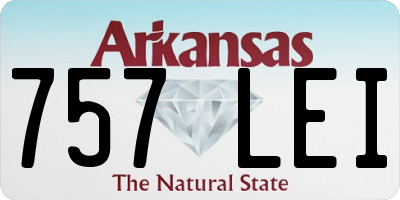 AR license plate 757LEI