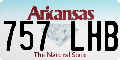 AR license plate 757LHB