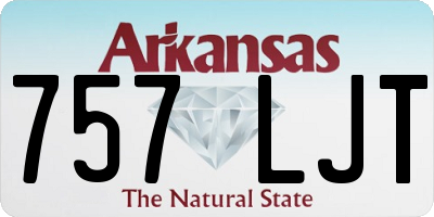 AR license plate 757LJT