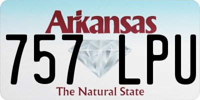 AR license plate 757LPU
