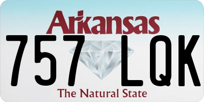 AR license plate 757LQK