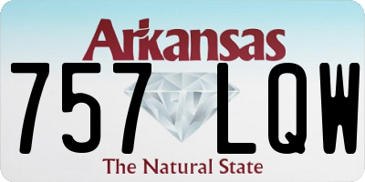 AR license plate 757LQW